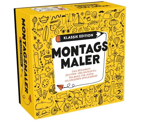 MONTAGSMALER - Das beliebte Zeichenspiel für Familie & Freunde | Perfekt für jeden lustigen Spieleabend | Kreatives Kritzel-Spiel für Erwachsene & Kinder | Familienspiel & Gesellschaftsspiel