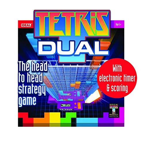 Ideal , Tetris Dual Game: Head to Head Strategy Game, Strategy Game, Tetris, for 2 Players, Ages 6+