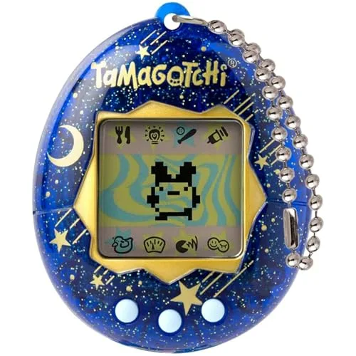 Bandai - Tamagotchi - Tamagotchi Original - Starry Night - Elektronisches virtuelles Tier mit Farbdisplay, 3 Tasten und Spielen - Interaktives Tier auf Deutsch - Kinderspielzeug ab 8 Jahren - 42970