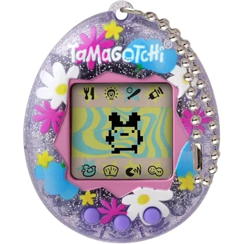 Bandai - Tamagotchi - Tamagotchi Original - Flower Perfume - Elektronisches virtuelles Tier mit Farbdisplay, Spielen - Interaktives Haustier auf Deutsch - Spielzeug für Kinder ab 8 Jahren - 42983