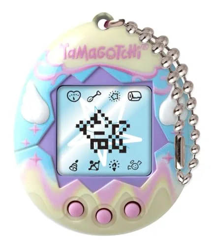 Bandai Tamagotchi Engel Virtuelle Party, Mehrfarbig, 42993 | Werden Sie Ihr Schutzengel: Füttern Sie ihn, kümmern Sie Sich darum, Spielen und helfen Sie ihm, Sich weiterzuentwickeln. EIN himmlisches