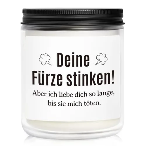 SECOGM Jahrestag Geschenk für Ihn, Geschenk Hochzeitstag Mann, Ich Liebe Dich Geschenke Für Männer, Lustige Geschenke Für Männer, Partner Geschenke für Ihn, Geschenk Ehemann, Duftkerze
