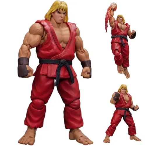 Jilijia Ken·Masters Figur 19 cm Super Action Statue Stehende Pose Bewegliche Gelenke Spiel Charakter Modell mit Zubehör Sammlerstück Desktop Ornamente