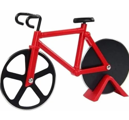 Ceeyoll Pizzaschneider Fahrrad Pizzaschneider Pizzaschneider Lustig Pizzaschneider Fahrrad Edelstahl Doppel Pizza Schneider KüChen Gadgets Rennrad Geeignet FüR KüChen Restaurants Partys Usw