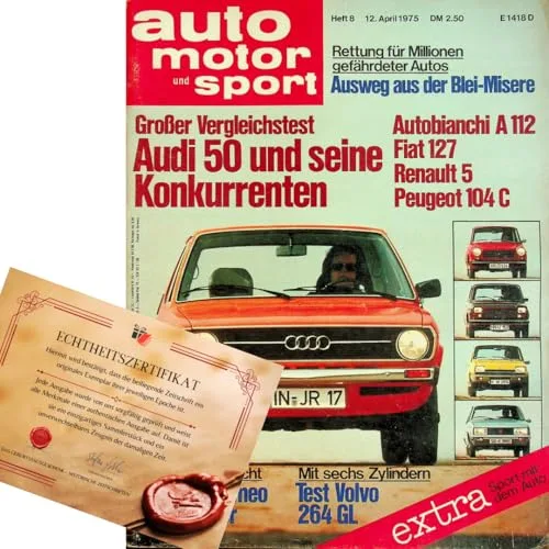 Echte, historische Autozeitschrift vom Jahr der Geburt ab 1955 bis 1995 - Echtheit durch Zertifikat garantiert - Personalisiertes Geschenk Mann Papa Onkel Freund Kollege