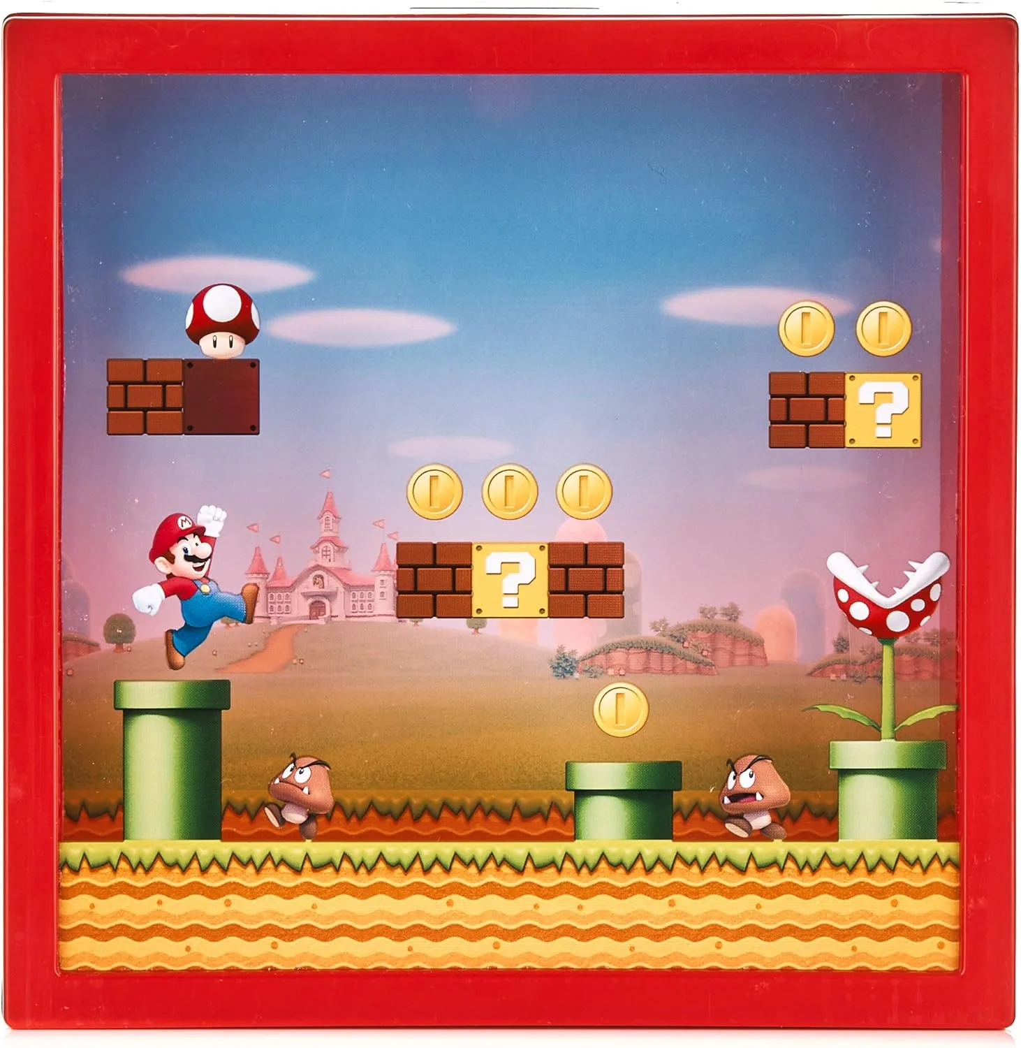 Super Mario Sparschwein - Offiziell lizenziertes Nintendo-Sparschwein, Geschenk für Mario Bros-Fans, 18 cm (7")