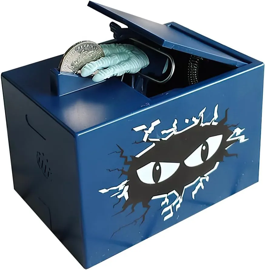 KBIBCK Spardose für Kinder, Elektronisches Sparschwein, Lustige Spardose, Sparschwein für Münzen, Automatisch Stehlende Münzbox, Geeignet für Halloween, Geburtstagsgeschenke