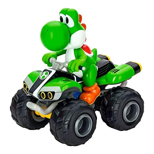 Carrera - 370200997X RC Mario Kart Yoshi Quad I Ferngesteuertes Quad Einzigartige Mario Lizenz I Langanhaltender Fahrspaß Dank LiFePo4 Akku I Robuste Luftreifen