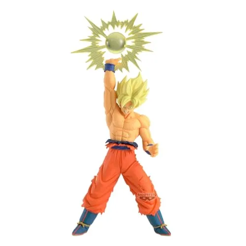 BANPRESTO Goku Super Saiyajin Statue mit Energieball 17Cm