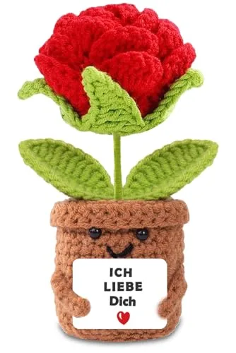 BOAITE Ich Liebe Dich Geschenke für Frauen Männer, Geschenk für Paar- Pocket Hug Rose, Partner Geschenke, Hochzeitstag, Jahrestag Geschenk für Sie Ihn, Liebes Geschenk für Ihn Sie