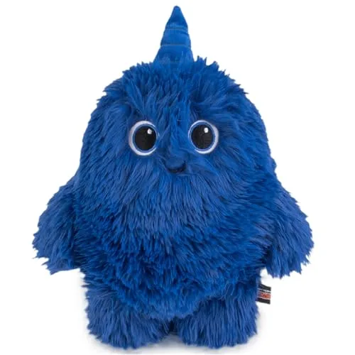 FLUFFWUFFS Mungo, Plüschtier | Niedliches blaues Plüschtier mit Dutt | Kuschelige Figur–Beschützer, Lehrer | Gute-Nacht-Umarmung | Sicher und umweltfreundlich | Geschenk für Kinder, Babys und Sammler