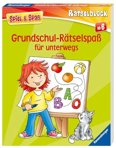 Grundschul-Rätselspaß für unterwegs - Rätselbuch ab 6 Jahre, Reisespiele für Kinder (Spiel & Spaß - Rätselblock)
