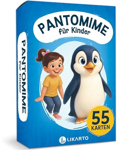 LIKARTO Pantomime Spiel für Kinder ab 5 Jahren - Lustiges Familienspiel & Ratespiel - Outdoor & Indoor Kinderspiel - Geschenkidee für Mädchen & Jungen