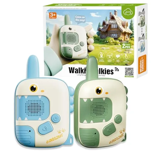 Spiele ab 4 Jahren - Walkie Talkie Kinder Dinosaurier Spielzeug ab 3 4 5 6 7 8 Jahre Outdoor Spiele für Kinder Geschenke Junge Mädchen 3-10 Junge Mädchen Walki Talki Geschenke Ostern Geschenke Kinder