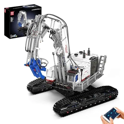 Mould King 17062 MOC Technik Libo Elektrischer Ferngesteuerter Abbruchkran APP Abbruchmaschine Technologie Klemmbausteine Bausatz 8 kraftvollen Motoren Technologie Bausatz Modell (4195+Teile)
