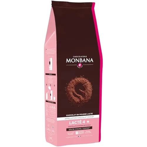 Monbana Trinkschokolade Lacté Chocolate Powder 1kg Vending
