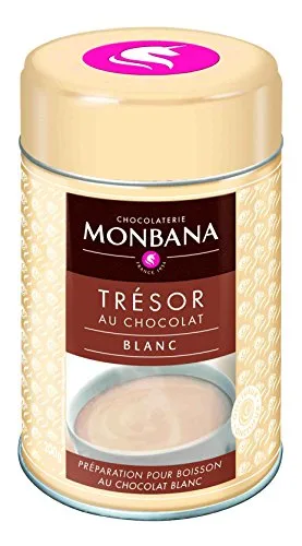 Monbana Trinkschokolade Tresor au Chocolat Blanc Dose 200 g