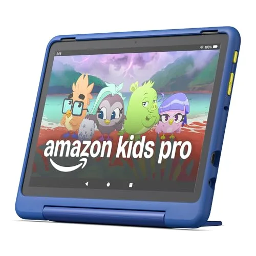 Fire HD 10 Kids Pro-Tablet (Neueste Generation), für Kinder ab dem Grundschulalter | 10-Zoll-Display, lange Akkulaufzeit, Kindersicherung und dünne Hülle | Version 2023, 32 GB, Sternennebel-Design