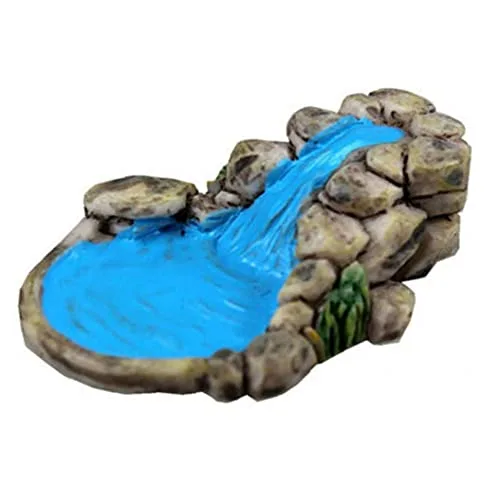 Zonster 1pc Micro Landschaft Feegarten Miniatur-teich Ornamente Kit Für Fairy Lawn Gebirgsbach Dekoration Startseite Craft Accessories