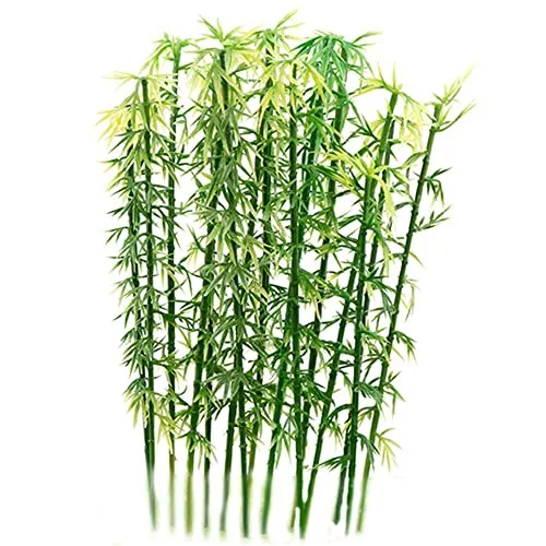 Uzztfa 20 Stück Miniaturbäume, Künstliche Bambusbäume, Modelleisenbahn-Landschaft, zubehör, Miniatur-Landschaft, Heimdekoration