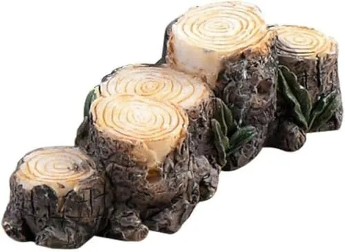 Miniatur-Stumpf aus Kunstharz, Miniatur-Landschaft, Feengarten, Ornament, Mini-Puppenhaus, Outdoor-Landschaftsdekoration, Outdoor-Statuen, Skulpturen, Dekoration, Miniatur-Gartenskulpturen und Statuen