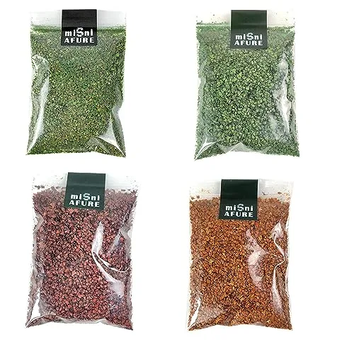 Cayway 4 Stück Miniatur Scenics Blätter Base Realistische Miniaturblätter Simulation Verlässt für DIY Eisenbahn Feengarten Puppenhaus Diorama Landschaft Landschaftslayout