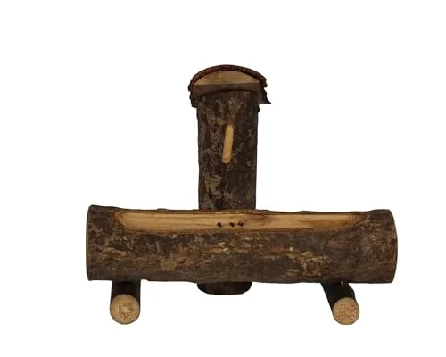 ZICOM Krippenzubehör Wassertrog 12x6x10cm Holz – Detaillierter Miniatur-Wassertrog für Krippen