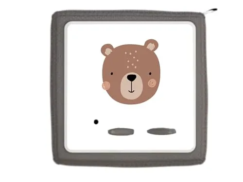 Schutzfolie für Toniebox - Toniebox Schutzfolie - Aufkleber Toniebox - passgenau - schütz ihre Toniebox - hergestellt in Deutschland (Bär, Ohne Glitzer, Toniebox Folie)