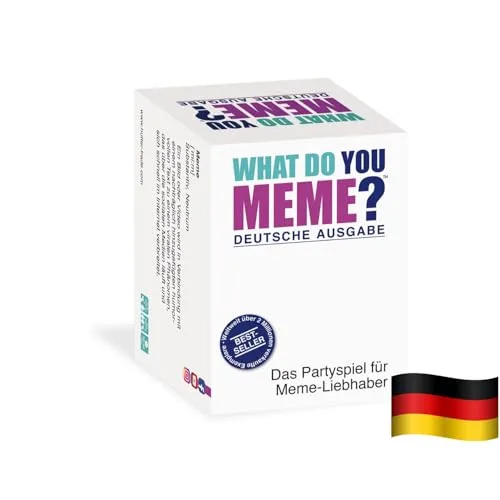HUCH! | What Do You Meme Deutsch | Kartenspiele für Erwachsene | Partyspiele ab 18 | Meme Spiel | Kartenspiel & Gesellschaftsspiele | Deutsche Ausgabe | Ab 3 Spielern ab 18 Jahren