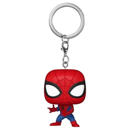 Funko Pop! Keychain: Marvel NC - Spider-Man - Marvel Comics - Neuartiger Schlüsselanhänger - Vinyl-Minifigur Zum Sammeln - Strumpffüller - Geschenkidee - Offizielle Handelswaren - Minifigur