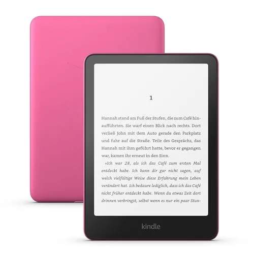 Amazon Kindle Paperwhite (neueste generation) – Unser schnellster Kindle, mit neuem 7-Zoll-Display und wochenlanger Akkulaufzeit – 16 GB – mit Werbung – rosa