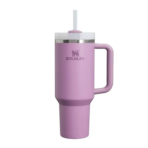 STANLEY Quencher H2.0 Flowstate Trinkflasche Mit Strohhalm 1.2L - Thermobecher Kühlt 11 Stunden - 48 Stunden Eisgekühlt - Spülmaschinenfest - Thermosflasche BPA Frei - Edelstahl Trinkbecher - Lilac