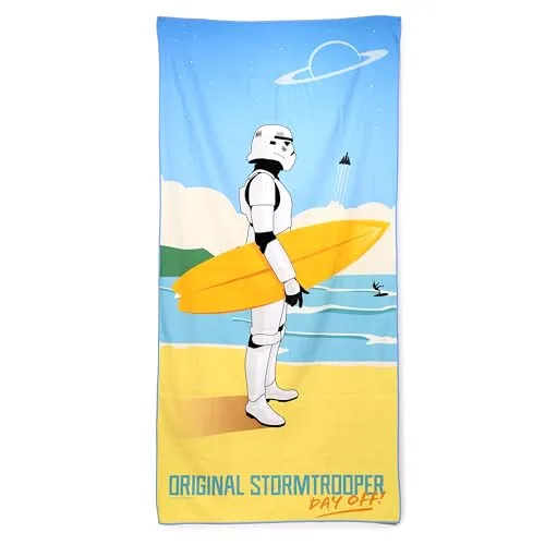 Puckator Strandtuch aus Mikrofaser 180 x 85 cm - Das Original Stormtrooper - Surf - Day Off