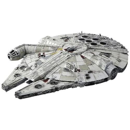 Revell Modellbausatz Millennium Falcon - Der ikonische Millennium Falcon aus Das Erwachen der Macht - Bewegliche Laderampe und zwei Cockpithauben - Inklusive Displayständer