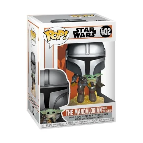 Funko Pop! Star Wars: The Mandalorian - Mando Flying mit Jet Pack - Vinyl-Sammelfigur - Geschenkidee - Offizielle Handelswaren - Spielzeug Für Kinder und Erwachsene - TV Fans
