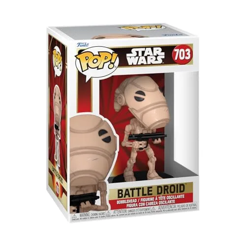 Funko POP! Star Wars: Episode 1 The Phantom Menace Anniversary - Battle Droid - Vinyl-Sammelfigur - Geschenkidee - Offizielle Handelswaren - Spielzeug Für Kinder und Erwachsene