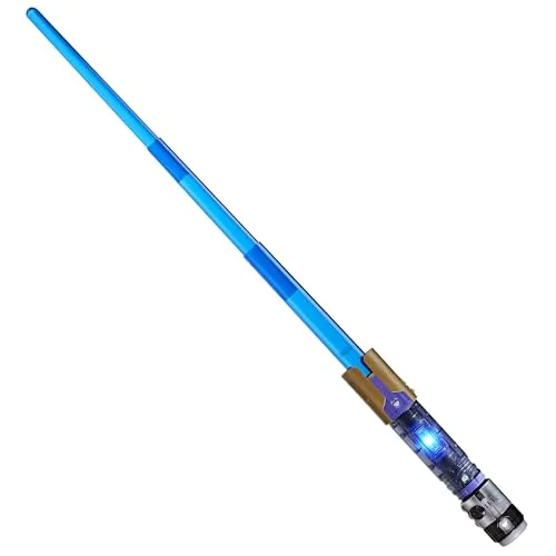 Star Wars Lightsaber Forge Kyber Core Jedi Master mit blauen Lichteffekten im transparenten Kern, Spielzeug für Kinder ab 5 Jahren, perfekt als Teil eines Superhelden-Kostüms
