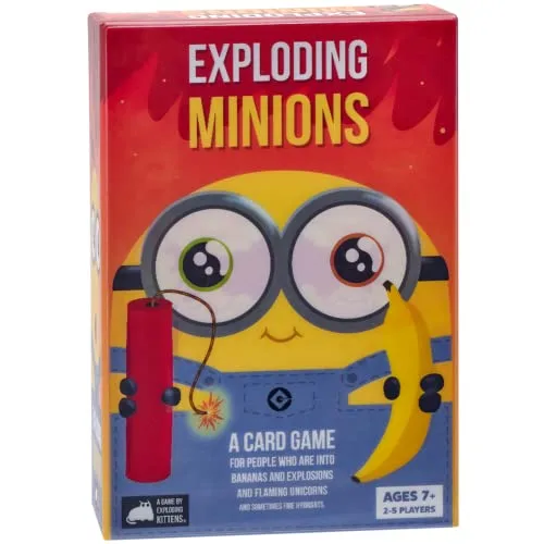 Exploding Kittens - 2-5 Players - Ages 7+ - 15 Minutes to Play - Minions Themed High Stakes Card Game - Party Game, Family Game Night, Kid and Adult Card Game