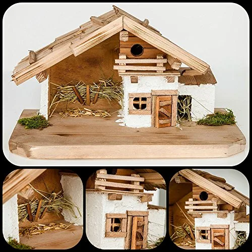 Weihnachtskrippe-(W17) Krippe Krippenstall Weihnachten-Weihnachtskrippen-