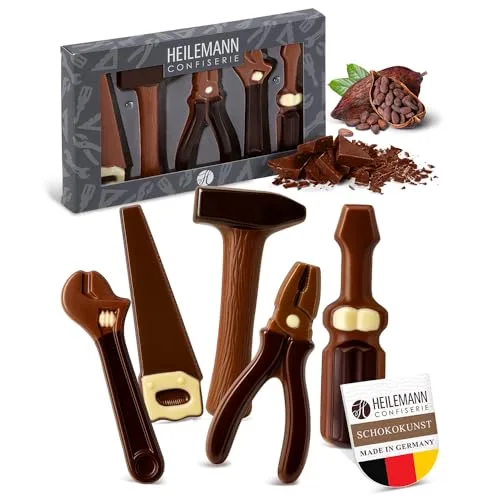 Heilemann Geschenkpackung "Werkzeuge" Edelvollmilch, 100g