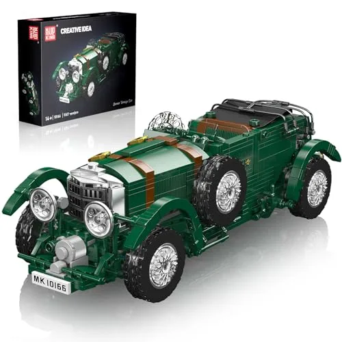 Mould King Oldtimer Bausatz, 10166 Klassiker-Auto Modell, MOC Bausteine Set für Erwachsene und Jugendliche ab 14 Jahren (1147 Teile)