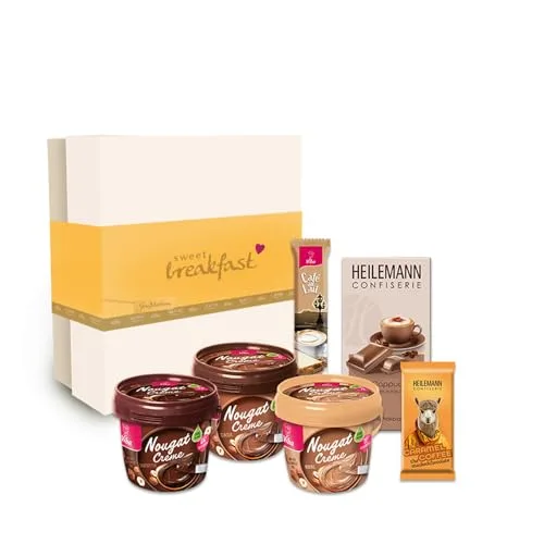 Geschenkbox mit Schokolade, Nougat und Pralinen (Sweet Breakfast)