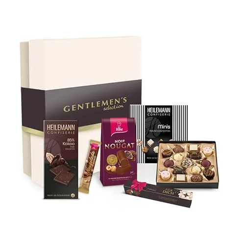 Geschenkbox Gentlemen's Selection mit Schokolade, Nougat und Pralinen