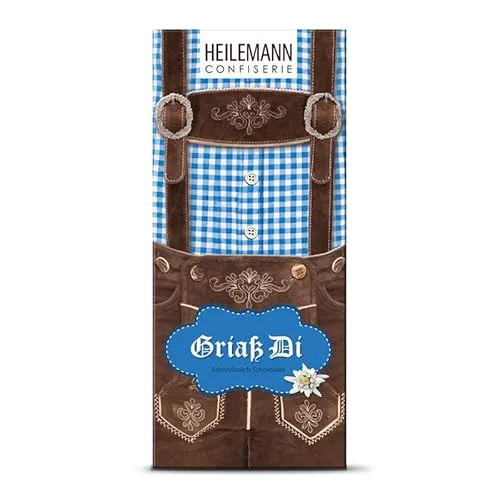 Heilemann Alpenserie Oktoberfest Bayern (Lederhose Tafelschokolade, 80 g)