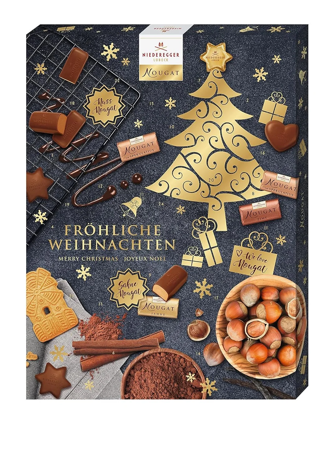 Niederegger Adventskalender Nougat 500g